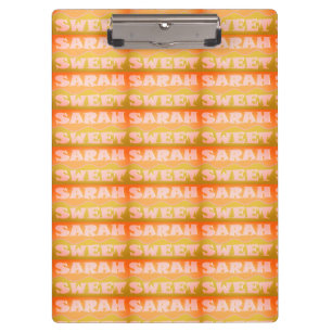 Sarah Sweet Design hellgrüne Sandfarben Klemmbrett