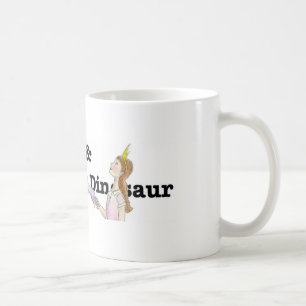 Sarah u. die Dinosaurier-Kaffee-Tasse (Fahnen-Art) Kaffeetasse
