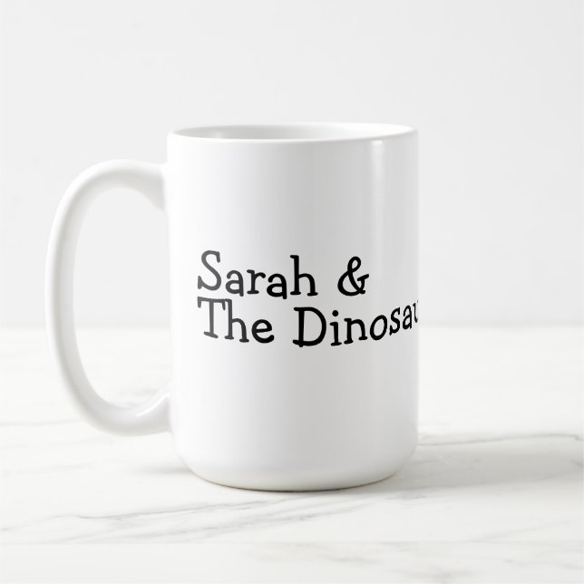 Sarah u. die Dinosaurier-Tasse Tasse (Links)