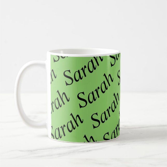 Sarah vom Show Waisen-Schwarzen Kaffeetasse (Links)