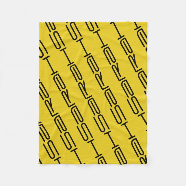 Sarah, Wiederholungsmuster geometrisch, Fleecedecke (Vorderseite)