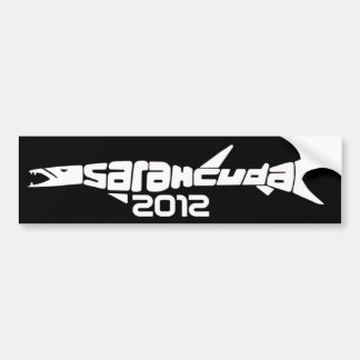 SarahCuda 2012 schwarzer Autoaufkleber