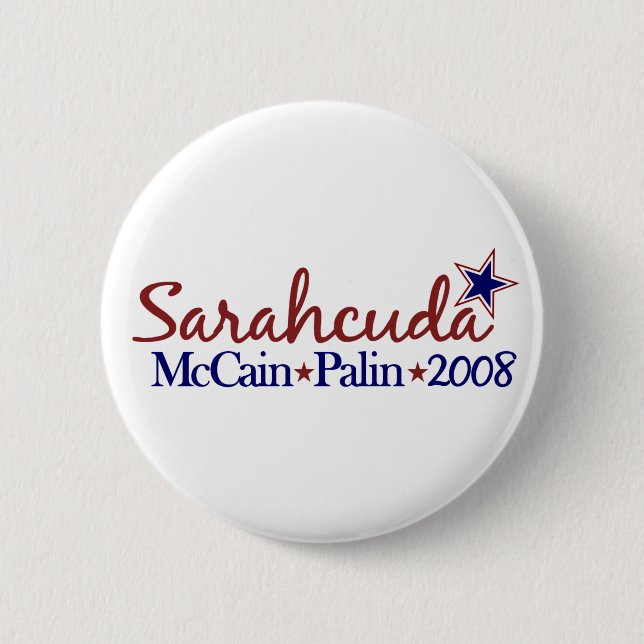 Sarahcuda (McCain Palin 2008) Button (Vorderseite)
