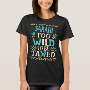 SARAHI Name Niedlich Retro Girls Wildblume SARAHI  T-Shirt