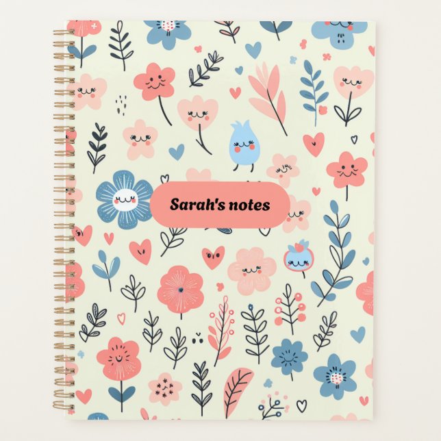 Sarahs Bemerkungen Niedliche Blüte Planer (Vorderseite)