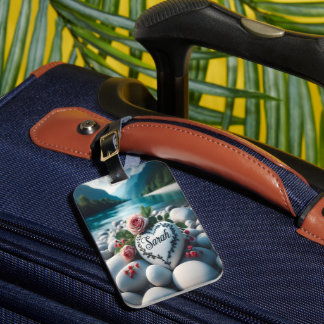 Sarahs Herz am Fluss Gepäckanhänger