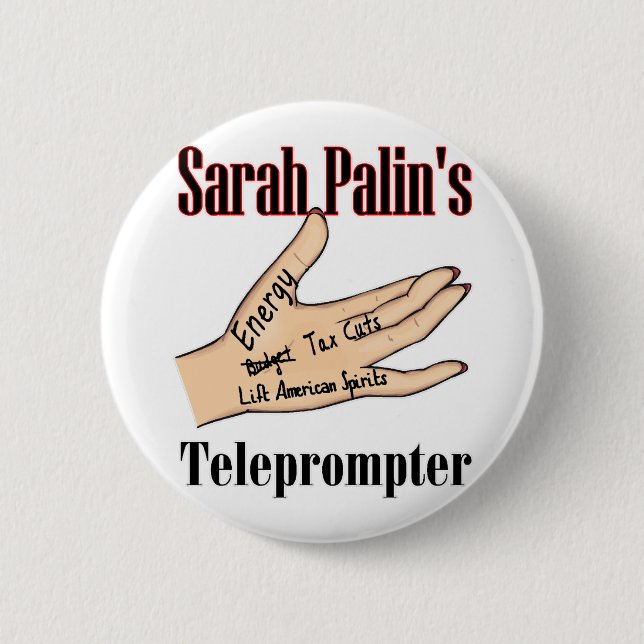 sarahs Teleprompter Button (Vorderseite)