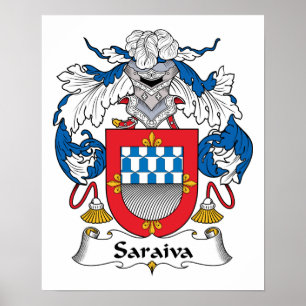 Saraiva Familienwappen Poster