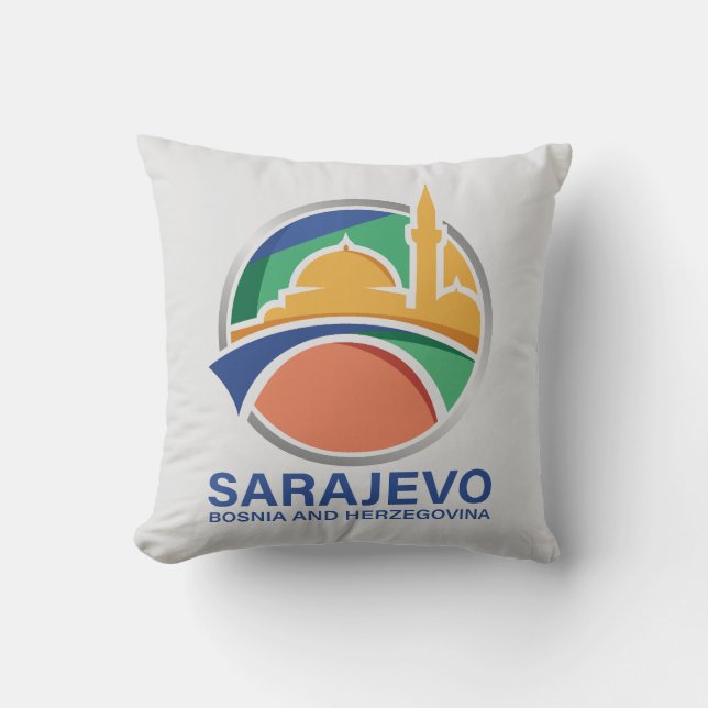 Sarajevo Bosnia and Herzegovina Kissen (Vorderseite)