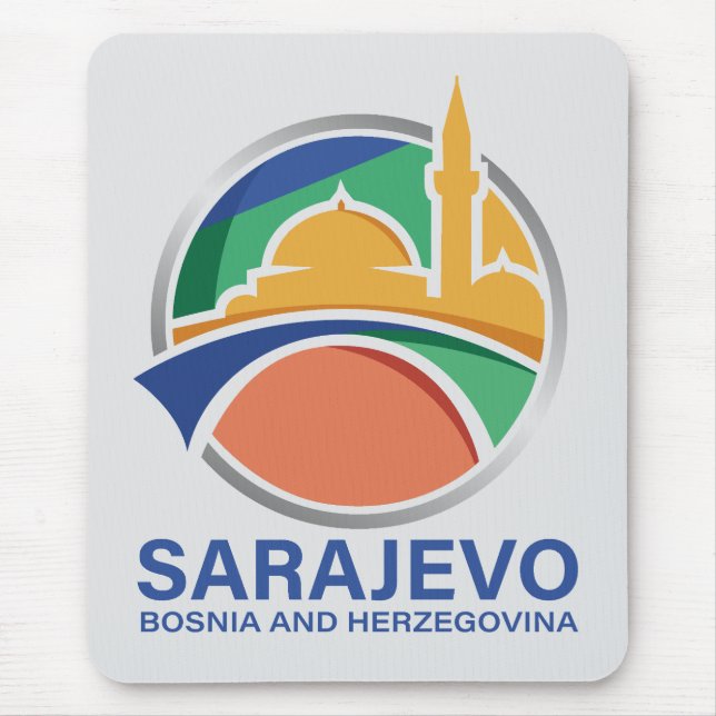 Sarajevo Bosnia and Herzegovina Mousepad (Vorne)
