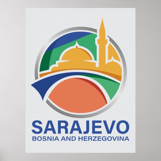 Sarajevo Bosnia and Herzegovina Poster (Vorne)