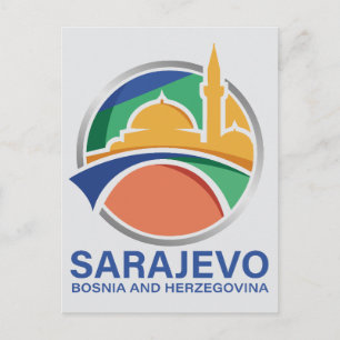 Sarajevo Bosnien und Herzegowina Postkarte