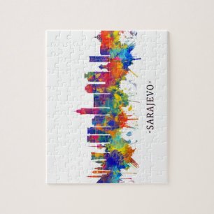 Sarajevo Bosnien und Herzegowina Skyline Puzzle