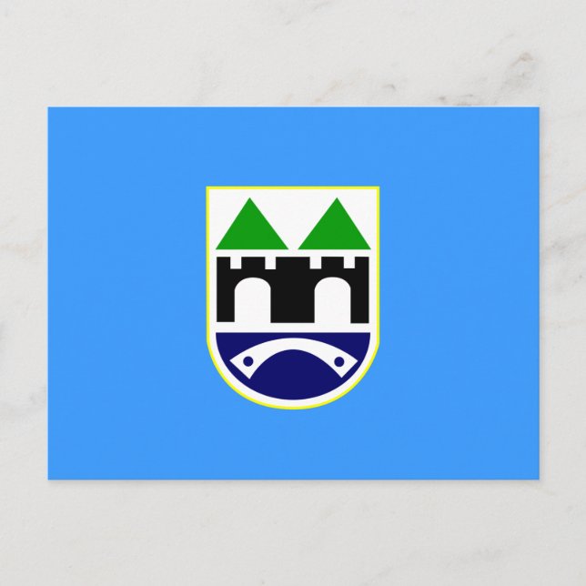 Sarajevo-Flagge Postkarte (Vorderseite)
