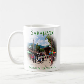 Sarajevo: Pigeon-Platz im alten Basar Kaffeetasse