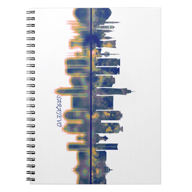 Sarajevo Skyline Notizblock (Vorderseite)