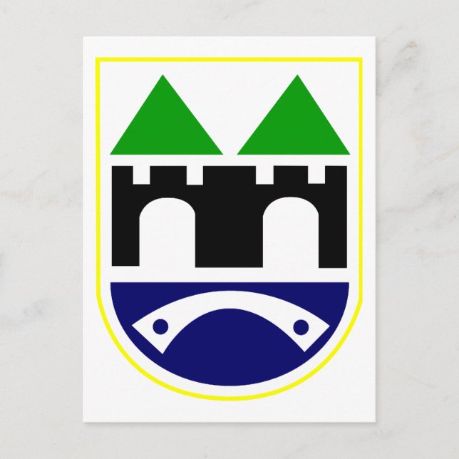 Sarajevo-Wappen Postkarte (Vorderseite)