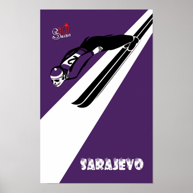 Sarajevo Winter Reiseplakat Poster (Vorne)