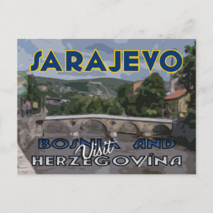 Sarajewo, Besuch von Bosnien und Herzegowina Postkarte
