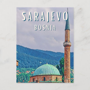 Sarajewo, historische Stadt Bosnien und Herzegowin Postkarte