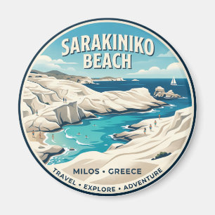 Sarakiniko Strand Griechenland Magnet