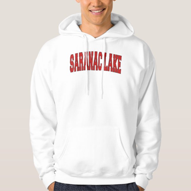 SARANAC LAKE NEU YORK Varsity Style U Hoodie (Vorderseite)