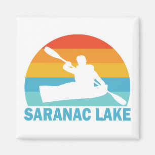 Saranac Lake New York Kayak Magnet