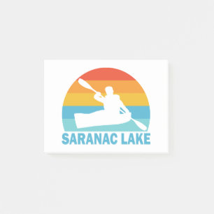 Saranac Lake New York Kayak Post-it Klebezettel