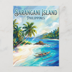 Sarangani-Insel Philippinen Postkarte