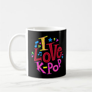 Saranghae Korean Graphic Finger Heart Hand I Liebe Kaffeetasse