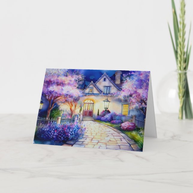 Saras Hütte Dankeskarte (Vorderseite)