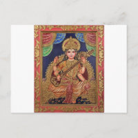 SARASAWATI ANTIQUE INDISCHE MALERDRUCK