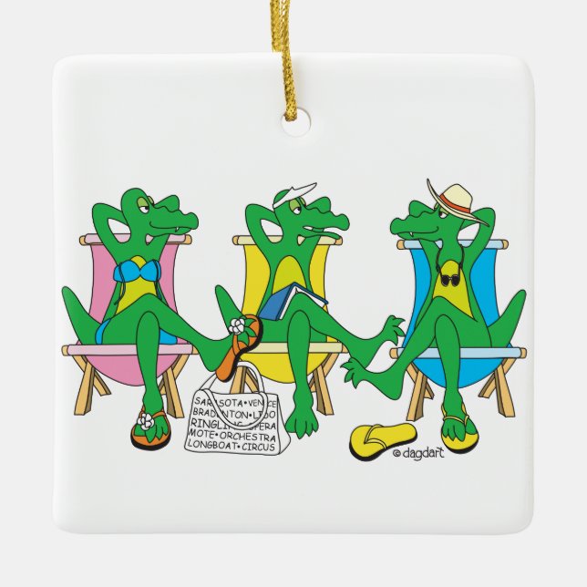 Sarasota Beach Keramikornament (Vorderseite)