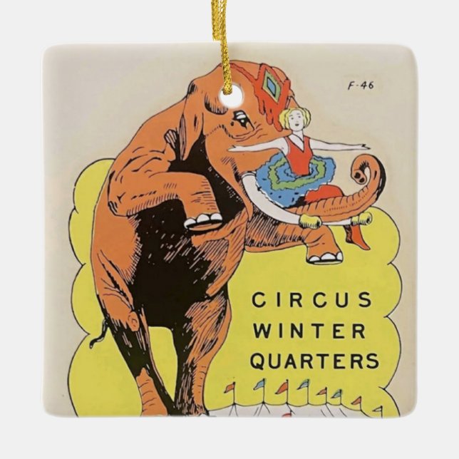 Sarasota Circus Winter Quarters Keramikornament (Vorderseite)