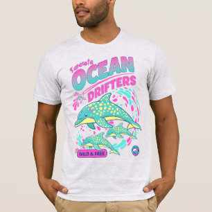 Sarasota FL Delfin Gruppe Ozean Treiber Wild & Fre T-Shirt