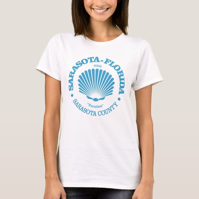 Sarasota Fl (Muschel) T-Shirt (Vorderseite)