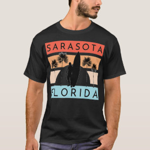 Sarasota Florida Beach Surfing Sommerurlaub T-Shirt