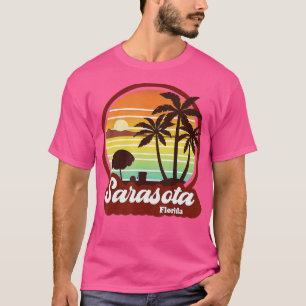 Sarasota Florida Beach Vintag Retro 80er Summer Va T-Shirt