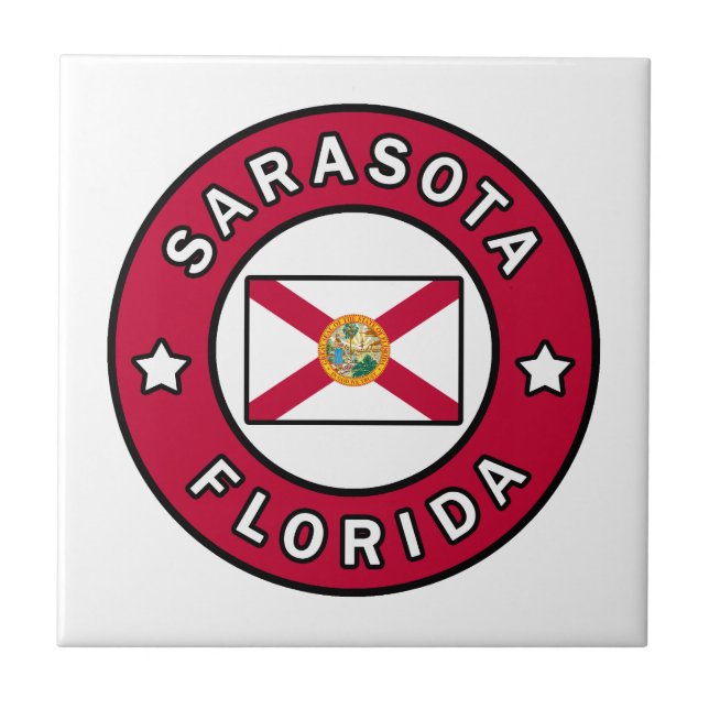 Sarasota Florida Fliese (Vorderseite)