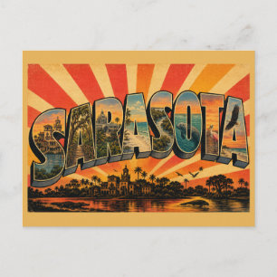 Sarasota Florida Golfküste Botanischer Garten Stra Postkarte