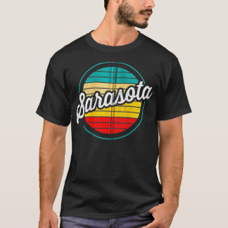 Sarasota Florida Retro Sunset Vintag gestört B T-Shirt
