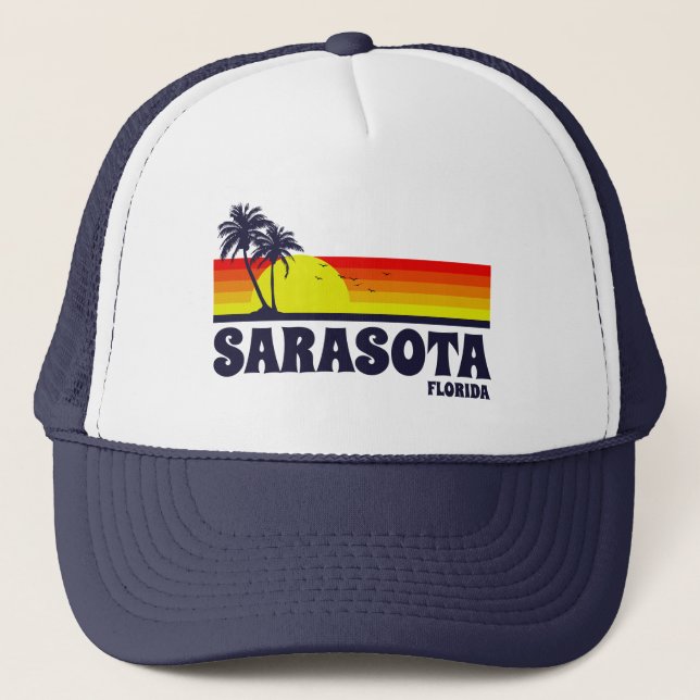 Sarasota Florida Truckerkappe (Vorderseite)