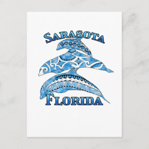 Sarasota Florida Urlaub Stammes-Delfine Postkarte