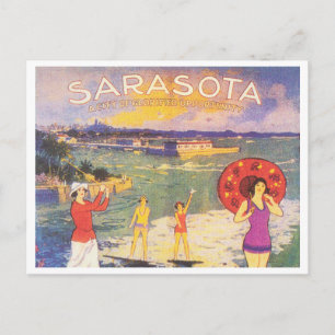 Sarasota Florida Vintage 1920er Jahre Postkarte
