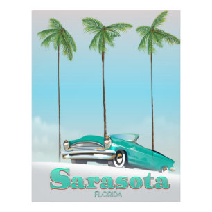 Sarasota Florida Vintage-Reiseposter Fotodruck