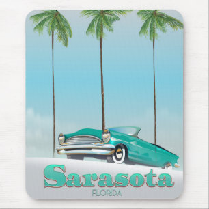 Sarasota Florida Vintages Reiseplakat Mousepad
