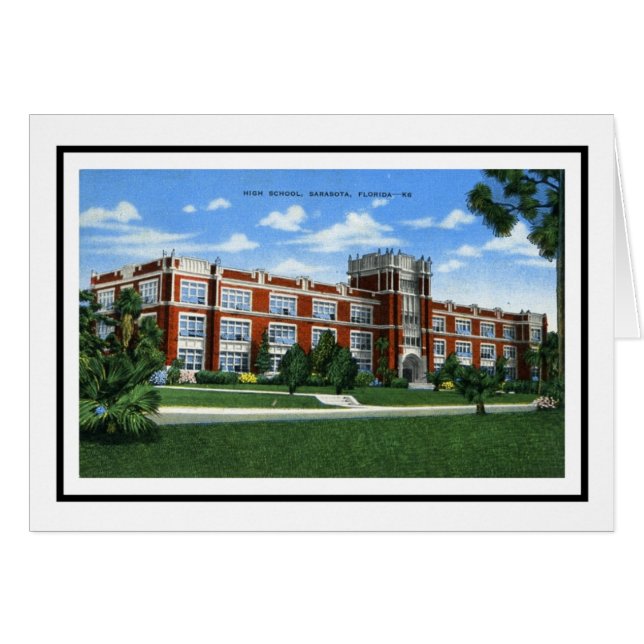 Sarasota High School, Sarasota, Florida (Vorderseite (Horizontal))