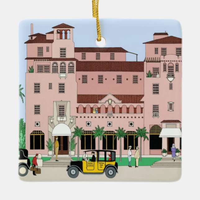 Sarasota Ringling Hotel Keramikornament (Vorderseite)