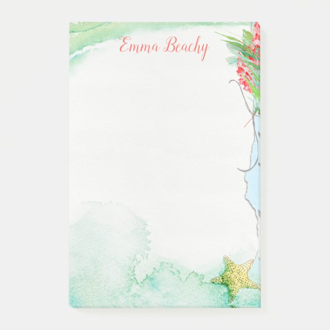 Sarasota Shore Bouquet Post-it Klebezettel (Vorderseite)