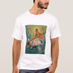 Saraswati hindisches Göttin-T-Shirt T-Shirt